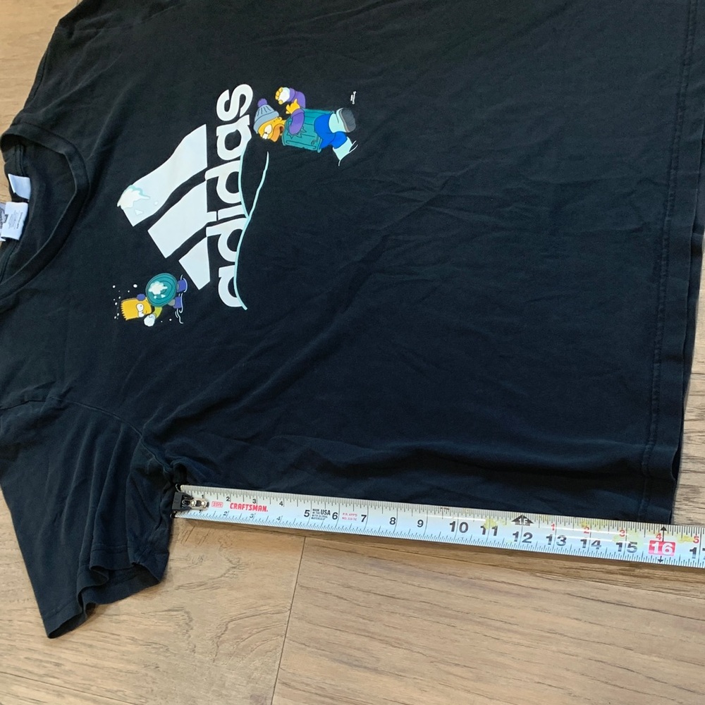 ADIDAS X THE SIMPSONS SNOWBALL FIGHT GRAPHIC TEE SIZE LARGE - Picture 7 of 12